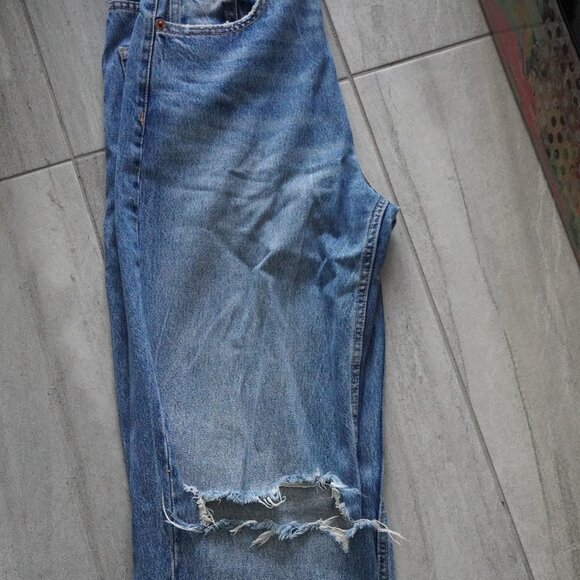 ZARA Blue Distressed Jeans – Size 4 - Picture 3 of 5